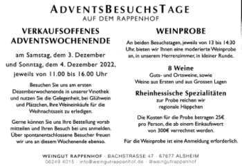 Weingutrappenhof - D 2022 95 001 **